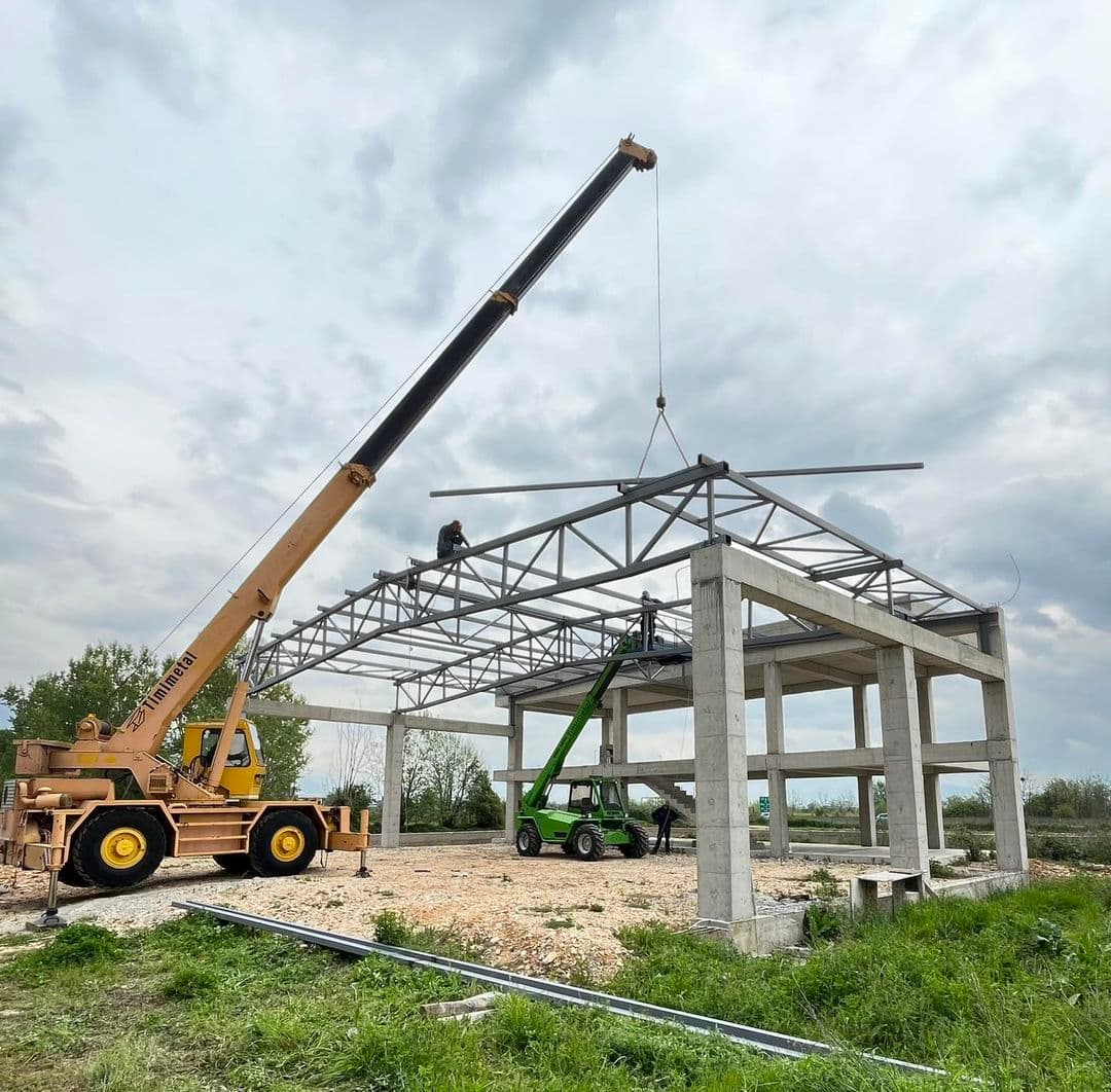 Steel construction factory